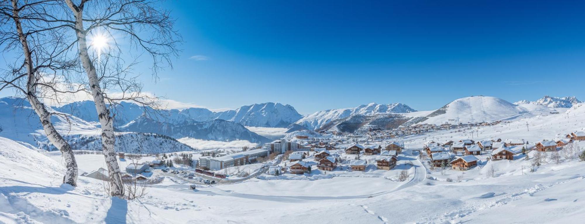 Chalet Alpe D'Huez 1850-Sea And Mountain Pleasure Avec 2 Appartements- 1 Appartement 3 Chambres 8 Couchages - 3 Salles D'Eau Et 1 Appartement 5 Chambres 12 Couchages 5 Salles D'Eau - Jacuzzi Et Sauna -Pieds Des Pistes Et Centre מראה חיצוני תמונה