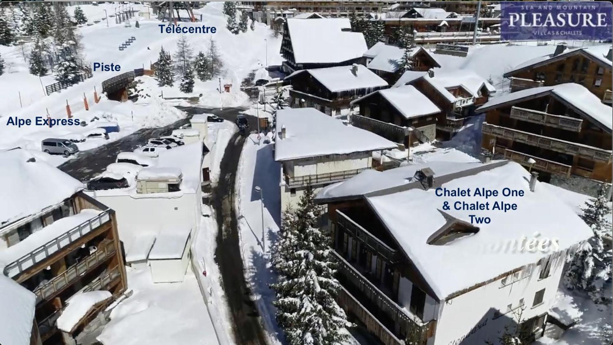 Chalet Alpe D'Huez 1850-Sea And Mountain Pleasure Avec 2 Appartements- 1 Appartement 3 Chambres 8 Couchages - 3 Salles D'Eau Et 1 Appartement 5 Chambres 12 Couchages 5 Salles D'Eau - Jacuzzi Et Sauna -Pieds Des Pistes Et Centre מראה חיצוני תמונה
